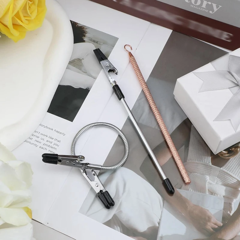 ABVA-3Pcs Bracelet Helper Tools, Wearing Assistance Hook And Clips Quick Wear And Disassembly Fastener Helper Tool