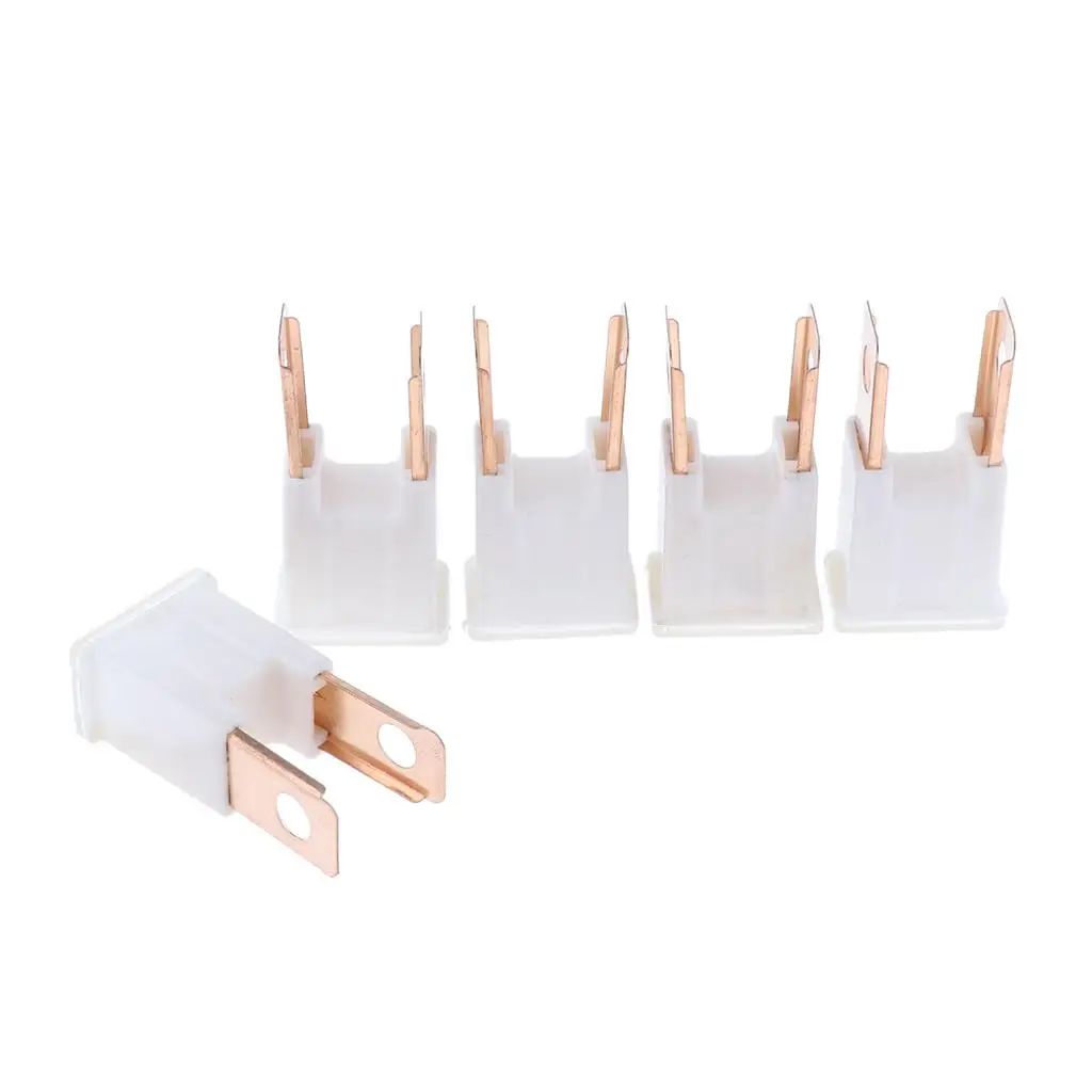 5 Pieces Auto Car FLK-M 32V Male Straight Long PAL Fuses 30A 60A 80A 100A 120A