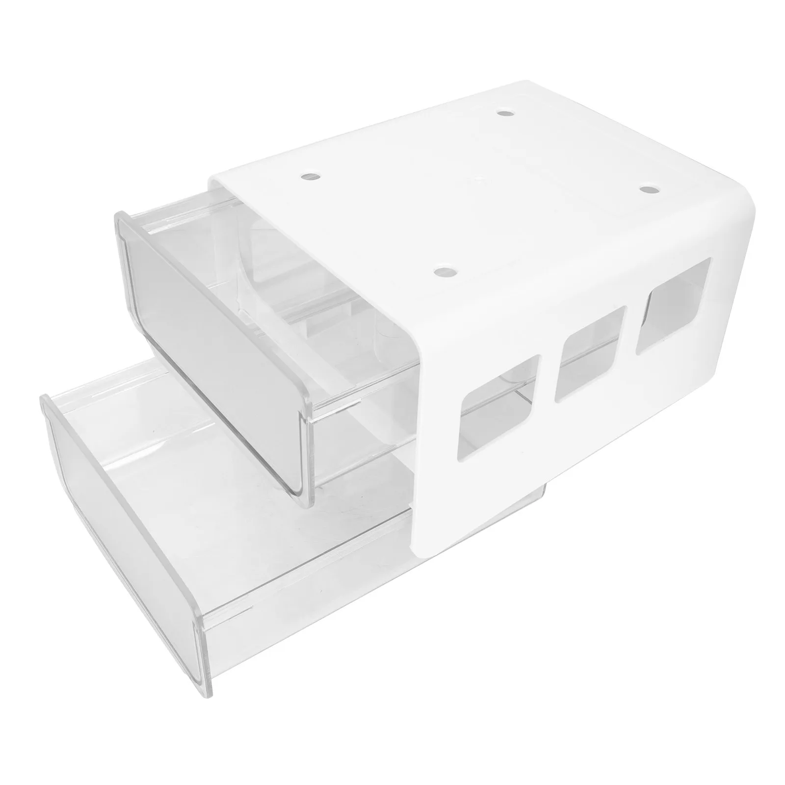 

Drawer Type Under Desk Storage Box Plastic Large Capacity Adhesive Hidden Pen Stationery Organizer Table Bottom Multi-Purpose
