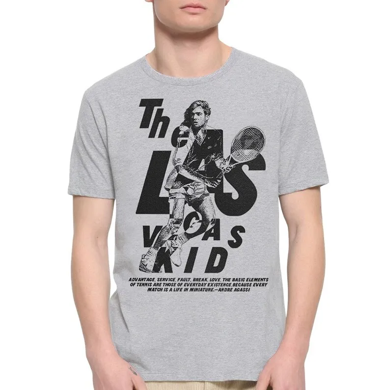 Andre Agassi The Las Vegas Kid T-Shirt Men's and Women's Sizes (SPT-02916)