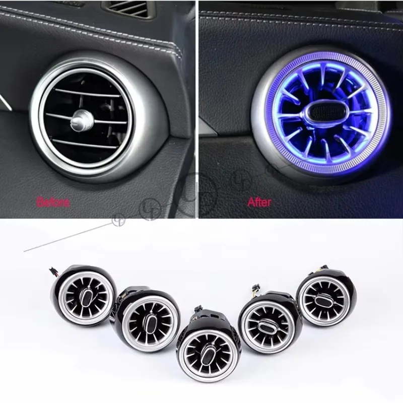 

STLFW205 X253 W213 Air Vents Ambient Lights for C Class and GLC Class 8 Colors 64 Colors 5pieces 6 Pieces 2016+