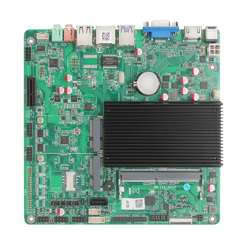 Intel Celeron 9th Gen Gemini Lake J4125 CPU with 1/2 Gigabit Ethernet Ports HDMI VGA LVDS/EDP Display Output Intel Chip