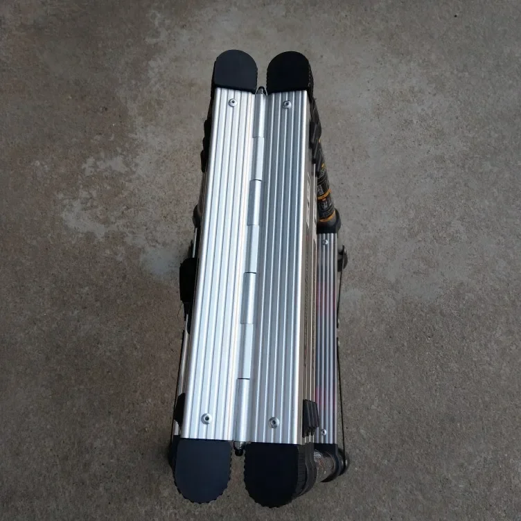 Stainless steel telescopic herringbone ladder thickened walking herringbone ladder for household use 4