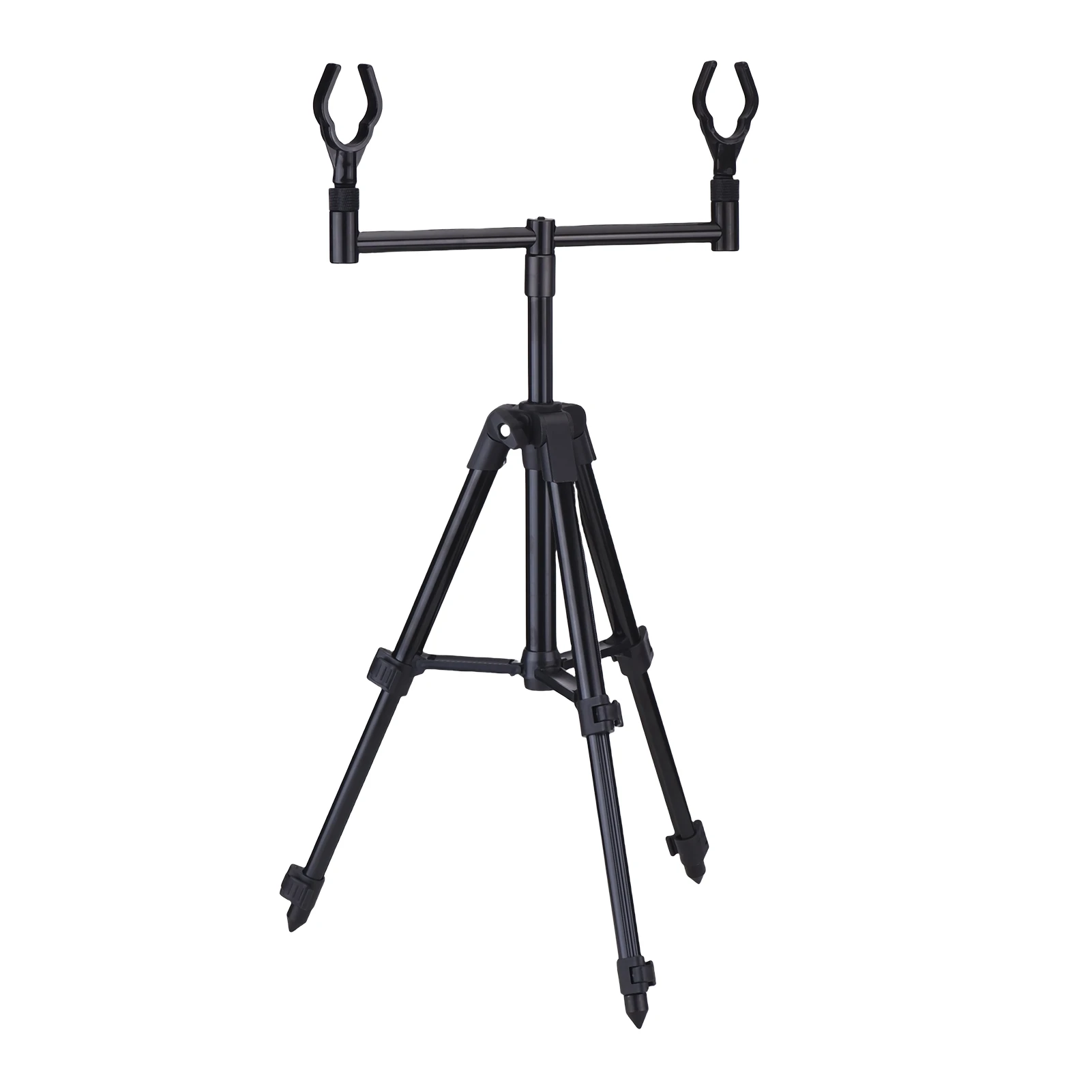 Height Adjustable Fishing Rods Tripod Telescopic Aluminum Alloy Fishing Rod Holder RP135-1-S