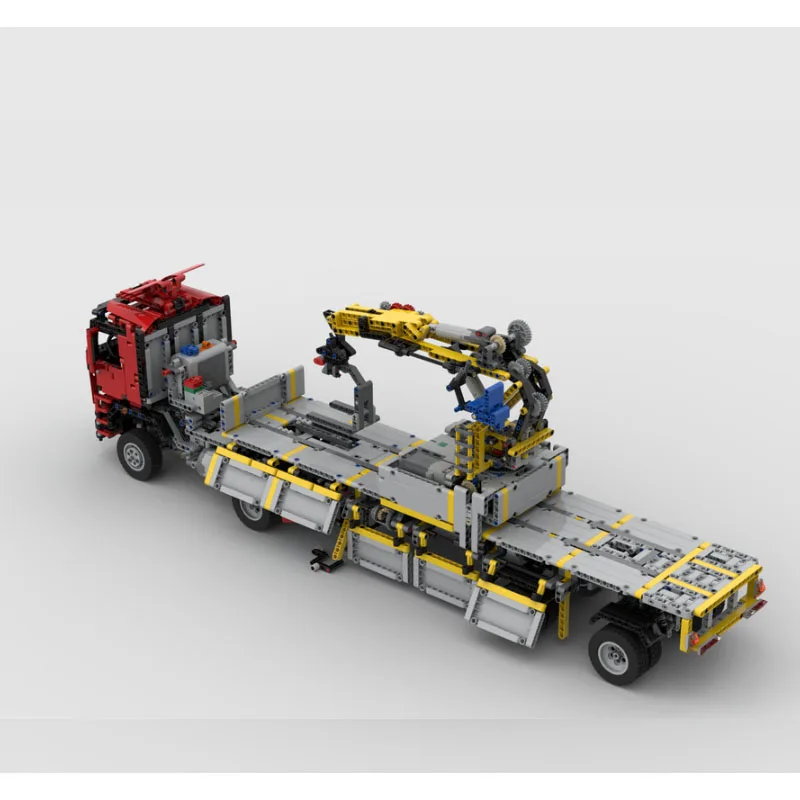 

Настроить 1638 деталей, модели грузовых прицепов, каменный прицеп MOC, городская строительная техника, автомобиль, кирпичи, развивающие игрушки, подарки