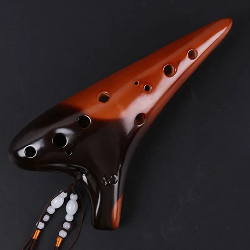 12 Holes Ocarina Alto Tone C Ocarinas Orff Instruments Ocarina of Time Professional Musical Instrumentation Offers Accessories