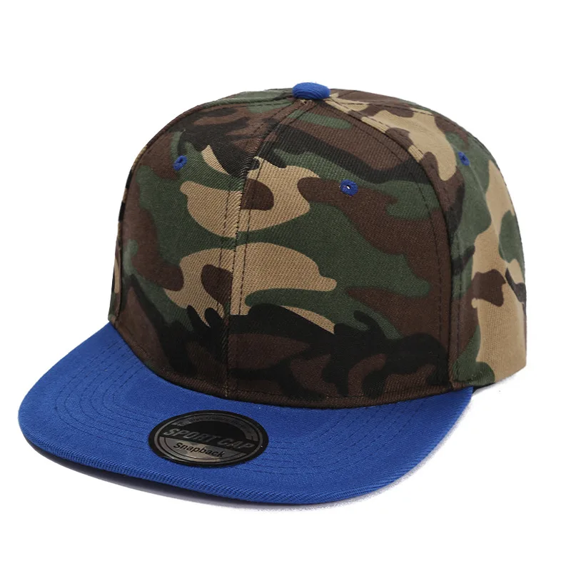 Cross-Border New Arrival Hip Hop Hat Men\'s and Women\'s Flat Panel Hip-Hop Cap Light Board Camouflage Flat Brim Baseball Cap Outd