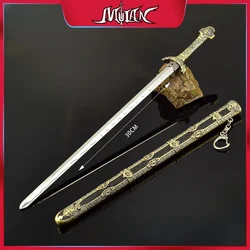 30CM Chinese Ancient Famous Weapon King Sword Full Metal Craft Model Cosplay Weapons Collectible Desk Ornaments Safe Boy Toy