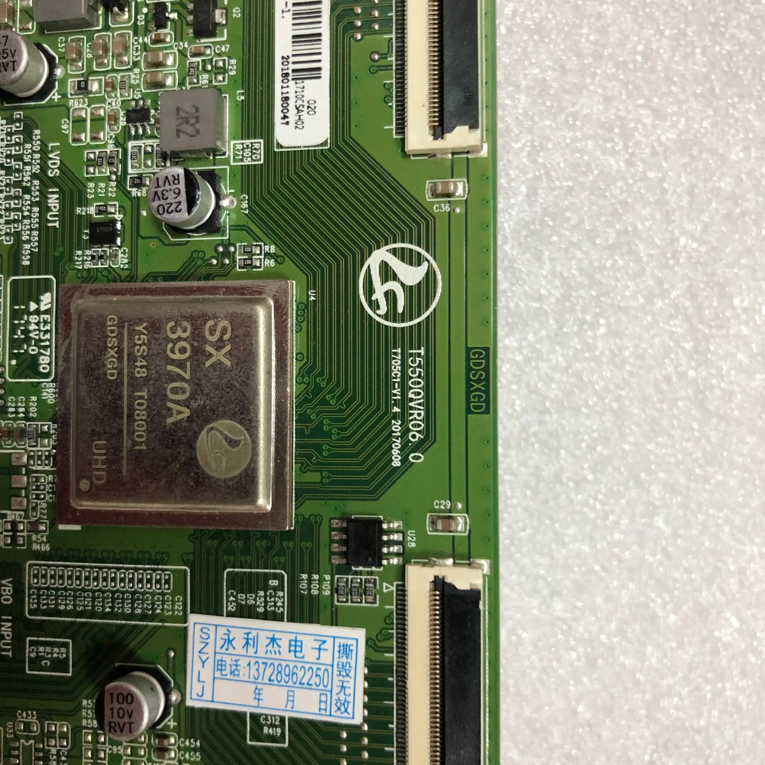 Teste bom para 55 polegadas com empunhadura embutida que é usada e original