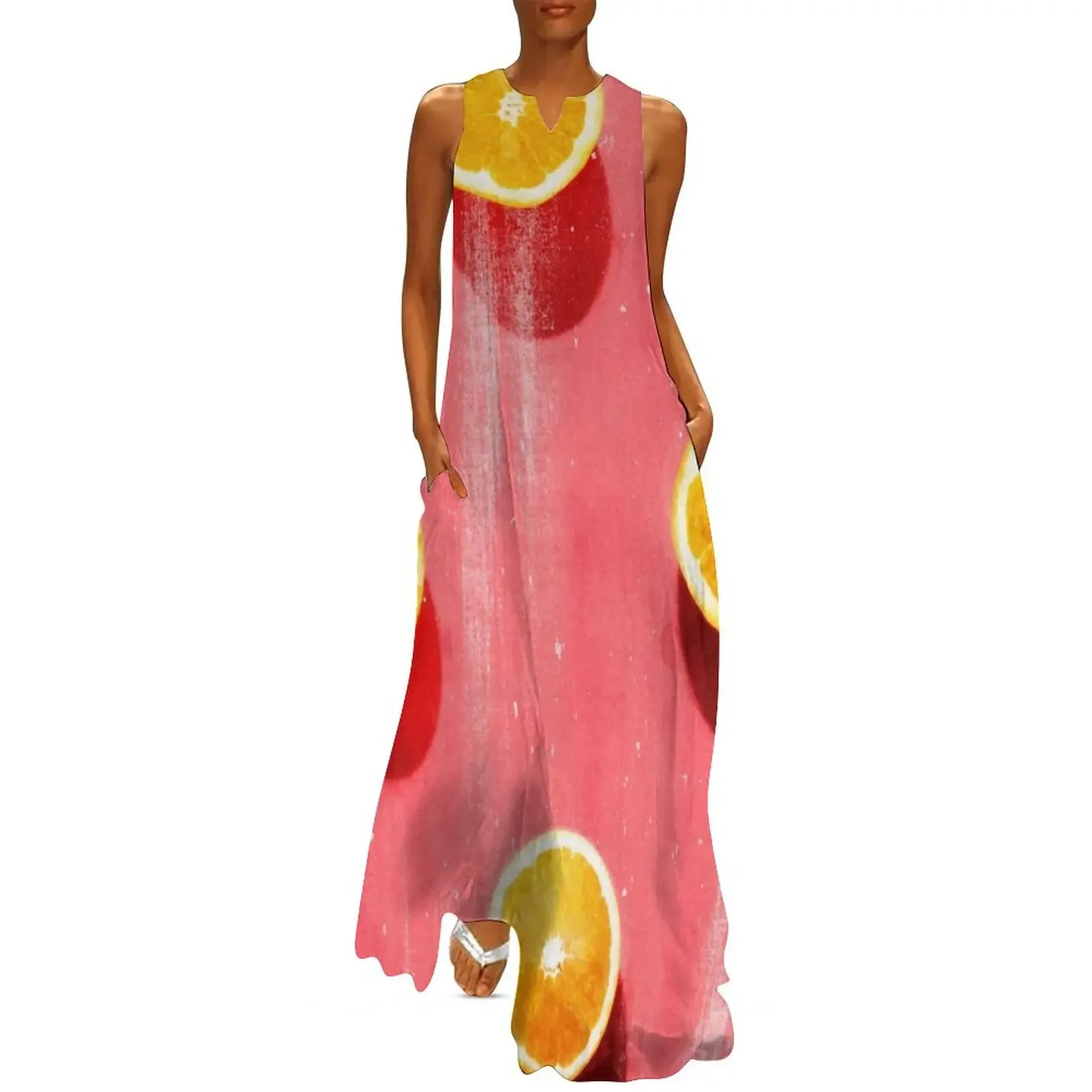 

fruit 5 Long Dress Women's summer suit women formal occasion dresses women's elegant loose dresses Dress for girls Dress