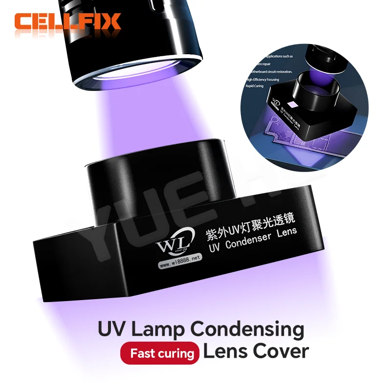 

WL Mobile Phone Repair UV Glue Curing Lamp - LED UV Green Oil/Purple Light Lampshade for Motherboard PCB Flying Line Repair