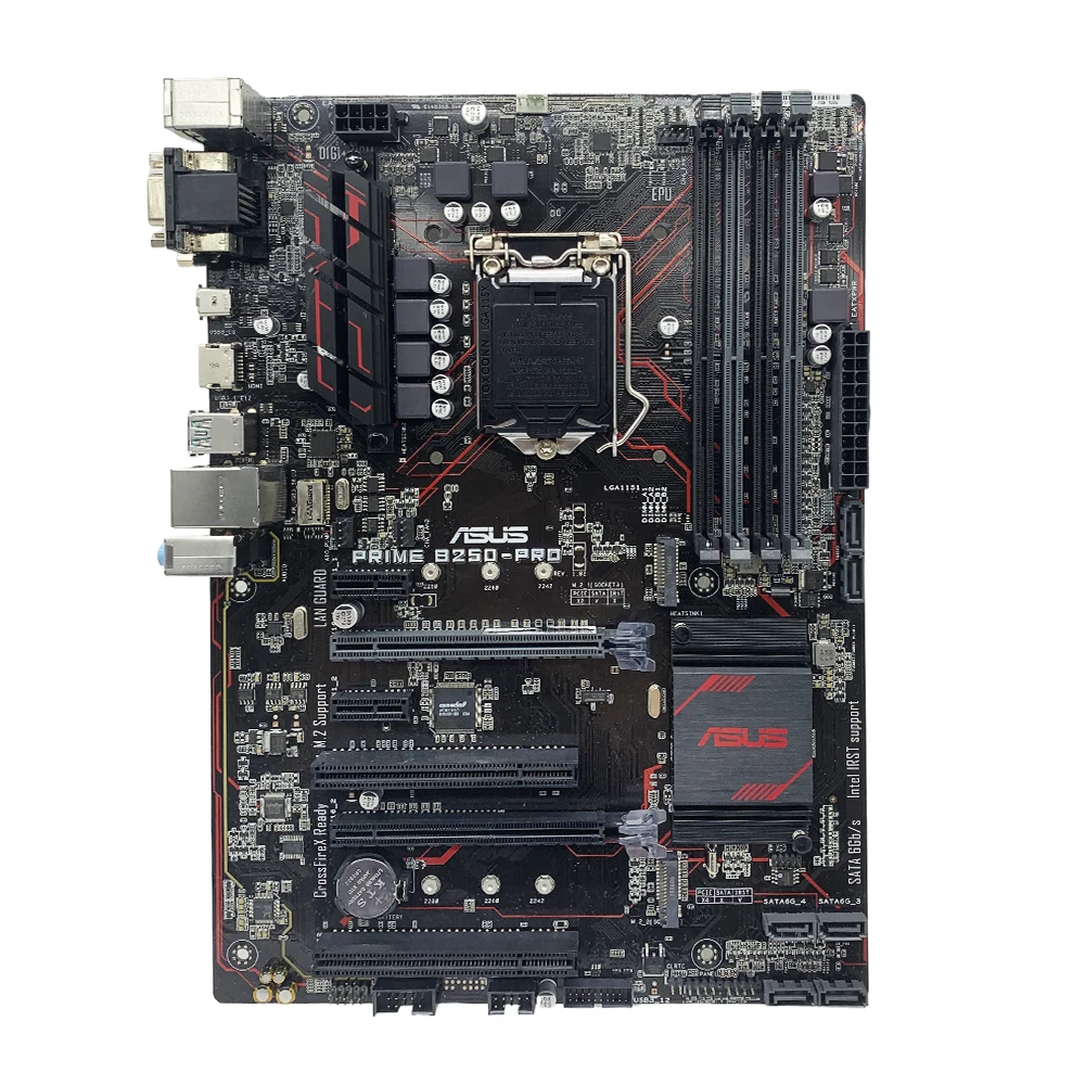 ASUS PRIME B250-PRO Motherboard Support i7 7700K 6700K i5-7600K 6500 i3-7350K 6300 CPU LGA1151 DDR4 2400MHz SATA III NVME M.2