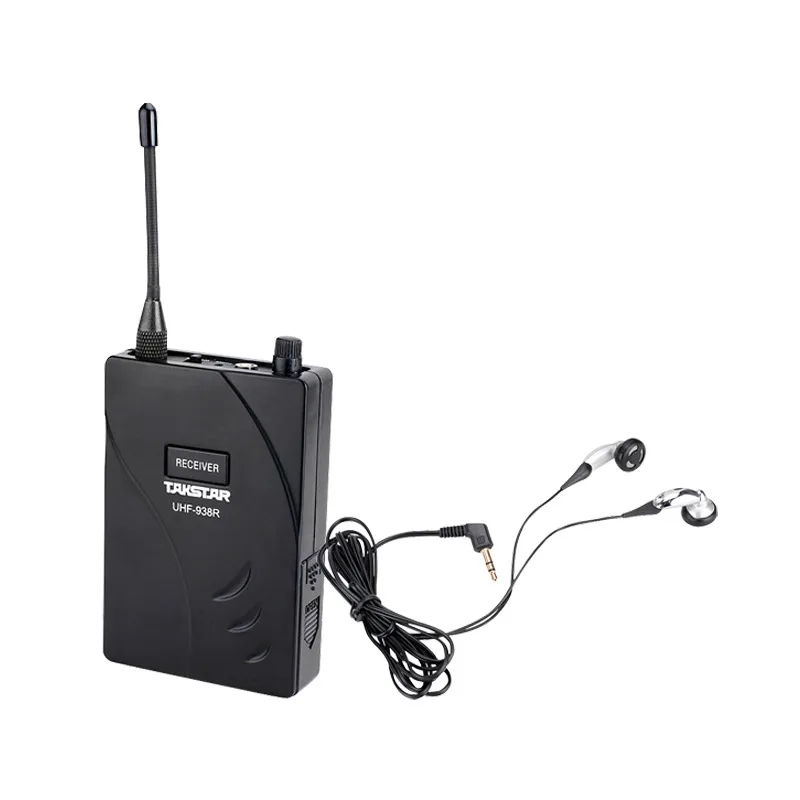 Takstar UHF-938/ UHF 938 UHF frequency Wireless Tour Guide System 50m Operat  Range 1 Transmitter+10 Receivers for Tour guiding