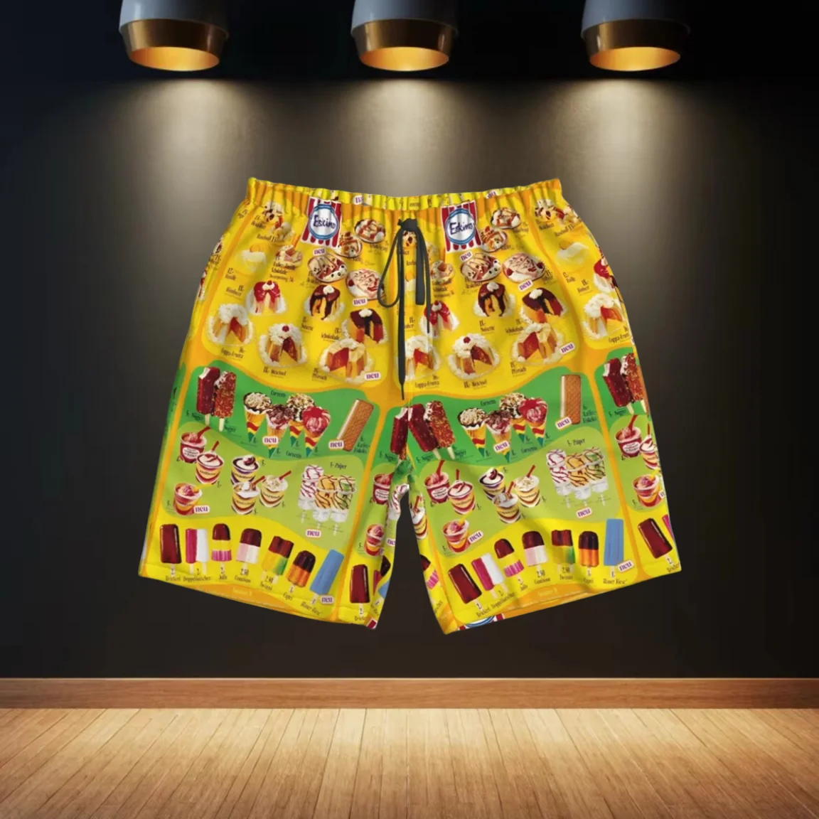 

2025 Harajuku Sweet Ice Cream Pattern Men's and Women's Beach Shorts 3D Printed Summer Hawaii Vacation Party Beach Shorts