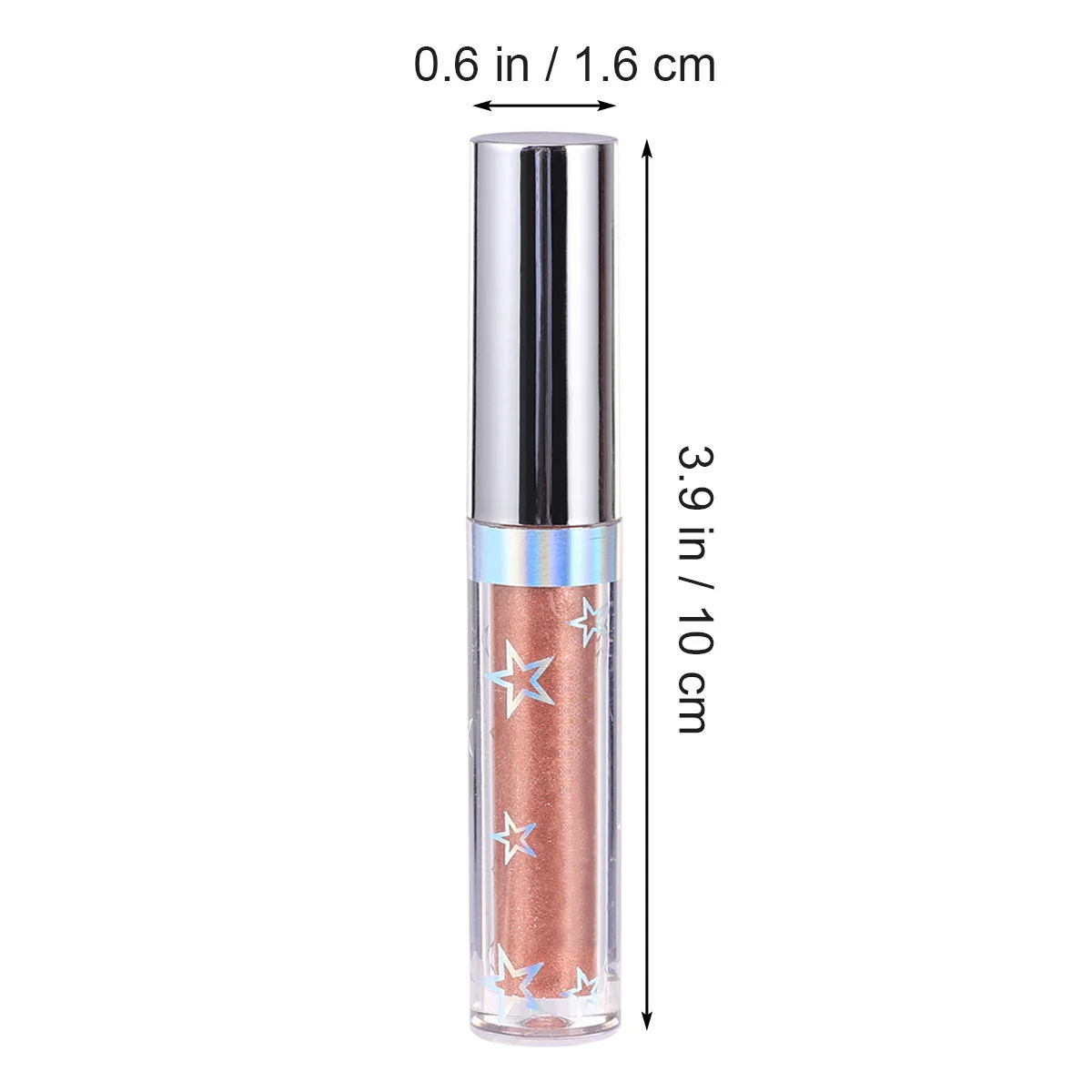 Brokatowy cień do powiek w kolorze różowego złota 106, długotrwały, jedwabisty połysk, perłowy płynny puder do oczu, pigmentowany, przenośny, do użytku osobistego i salonowego.