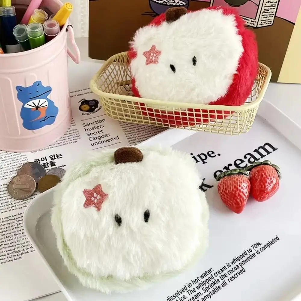 Porte-monnaie en peluche de dessin animé mignon, Mini poupée de fruits, portefeuille zéro, sac de rangement de clés, cadeaux de fête pour enfants