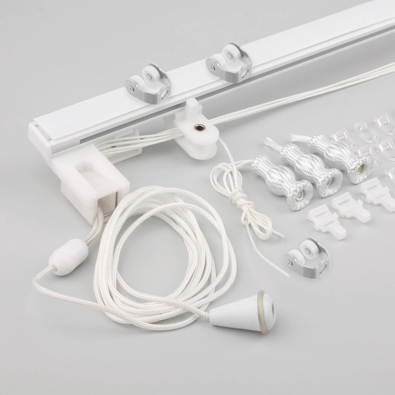 

25 Pcs Folding Door Pulley Cordless Roman Shades Curtain Wind up Corded Mini Blinds Lock