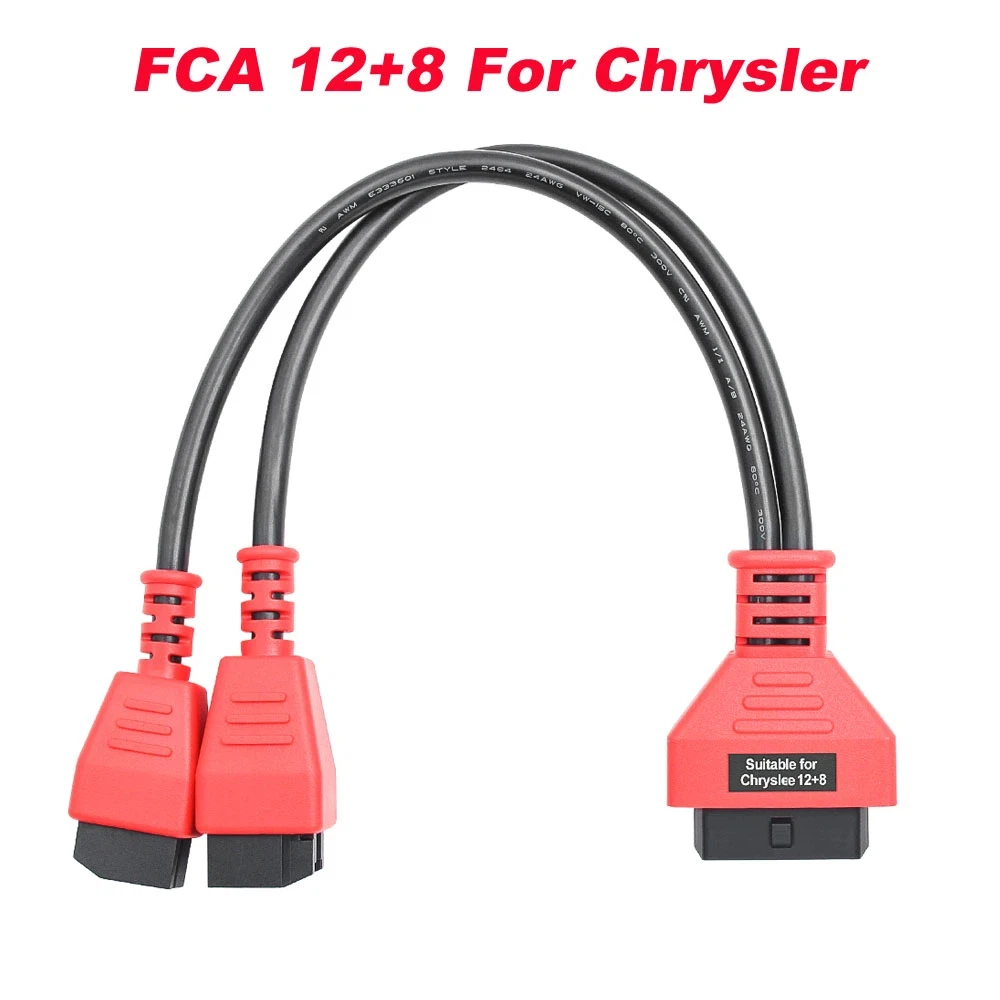 FCA Programming Cable 12+8 for Chrysler Security Gateway Module OBD2 Scanner Universal Adapter Cable for Autel Launch