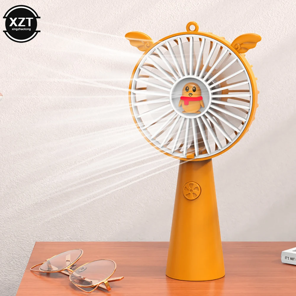 USB Charging Mini Fan Portable Small Electric Fan Super Silent Dormitory Large Wind Fan Summer Gift to Friends And Classmates