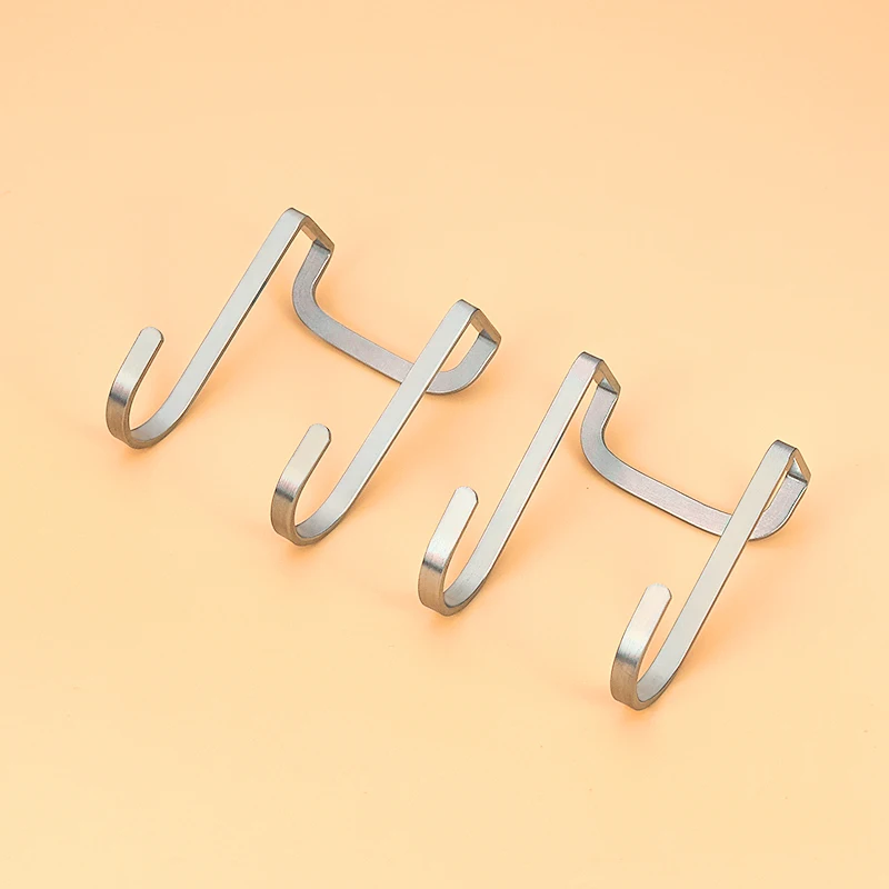 خطاف على شكل حرف S من الفولاذ المقاوم للصدأ ، تثقيب مجاني ، مطبخ ، حمام ، خزانة ، باب ، نوع خلفي ، معطف ، تخزين مناشف ، شماعات ، 4 توي