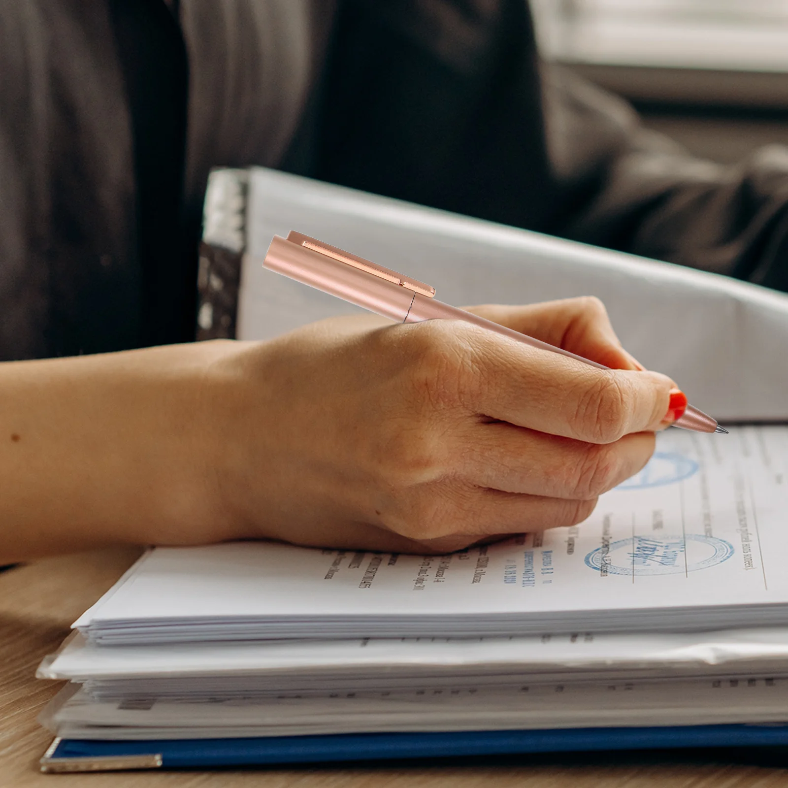 قلم حبر جاف ملتوي بالحبر الأسود كتابة سلسة للطلاب والمعلمين والزملاء مثالي للاجتماعات والملاحظات والوثائق الأنيقة