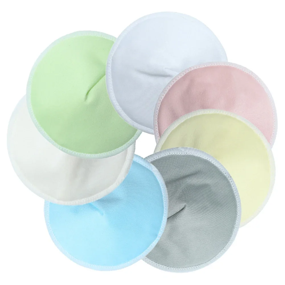 1 Pair Organic Bamboo Viscose Nursing Breast Pad Washable Breastfeeding Pads Reusable Breast Pad for Breastfeeding Nursing Pads