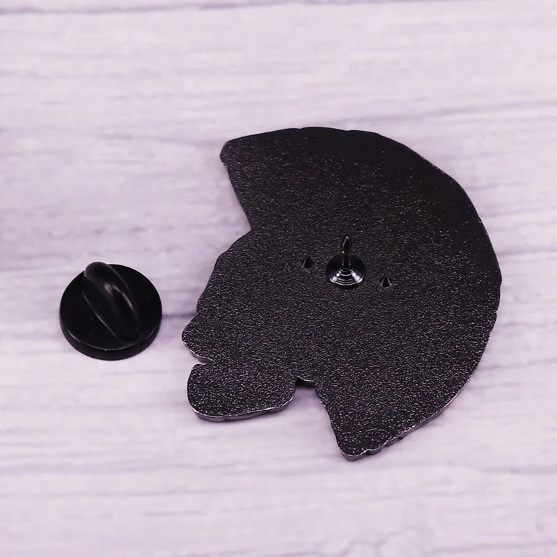Funny Food Enamel Pin Skull Pizza Slice Strawberry Cake Chili Vegan Slogan Brooch Snack Pattern Badge Creative Jewelry Gift