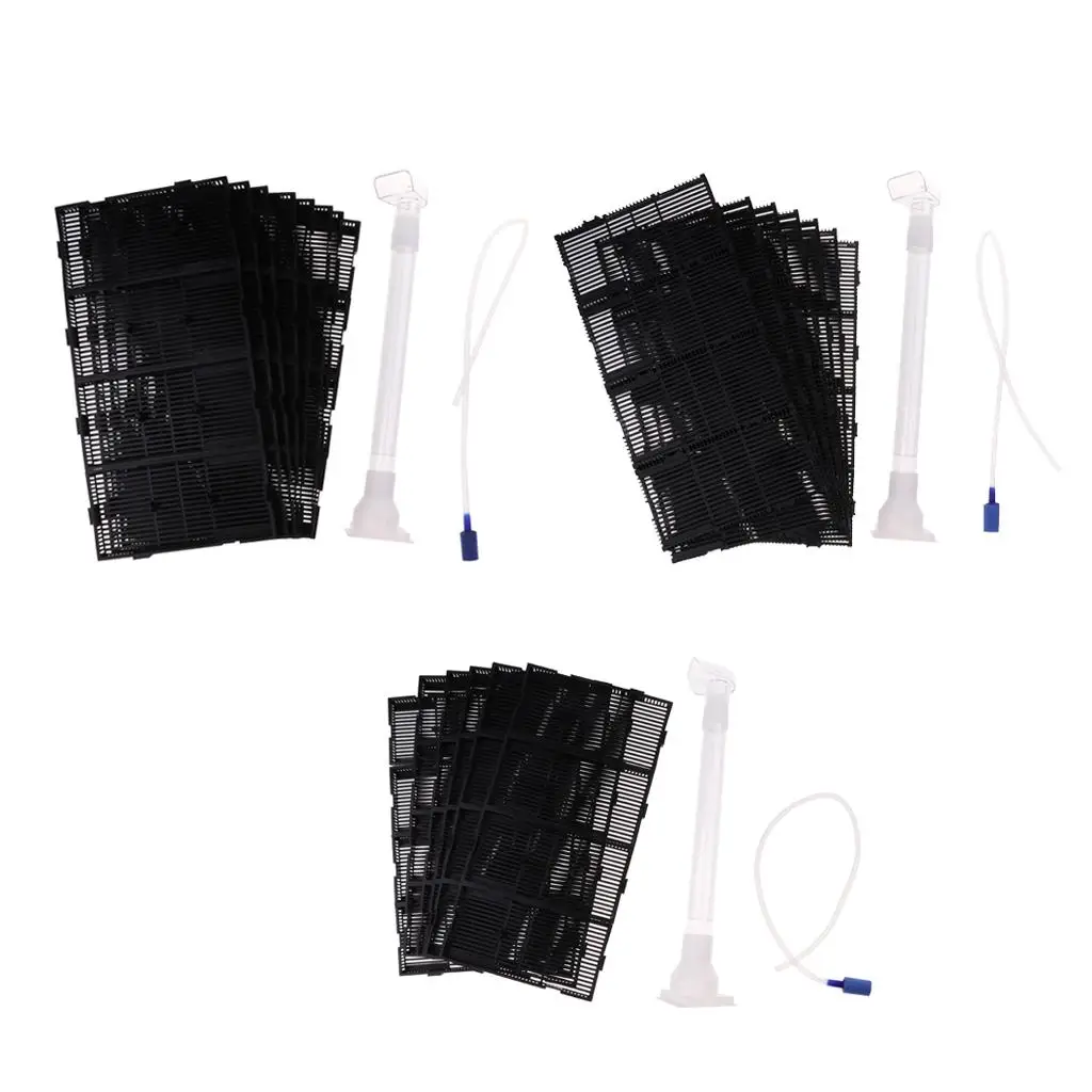 Aquarium unter dem Kies Filter Kunststoffplatte mit Luftleitungsschlauch für Aquarium-Bodenfiltration und -installation