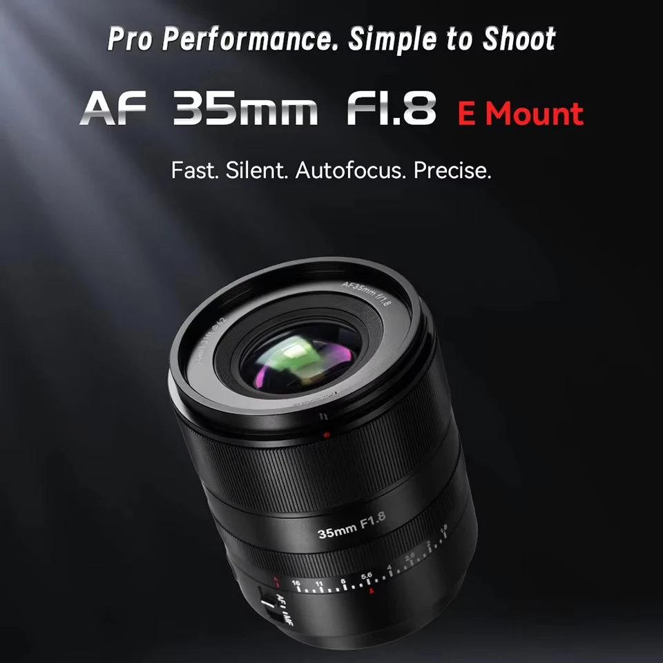 7artisans AF 35mm F1.8 Full Frame Wide Angle Humanitic Large Aperture Auto Focus Prime Lens for Sony A6400 Nikon Z50 Leica