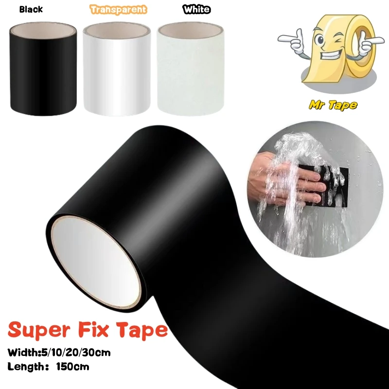 Width 5/10/20/30cm waterproof tape Fix Tapes Patch Bond Super Strong Rubberized Waterproof Seal Repair Adhesives Pipe Stop Leak