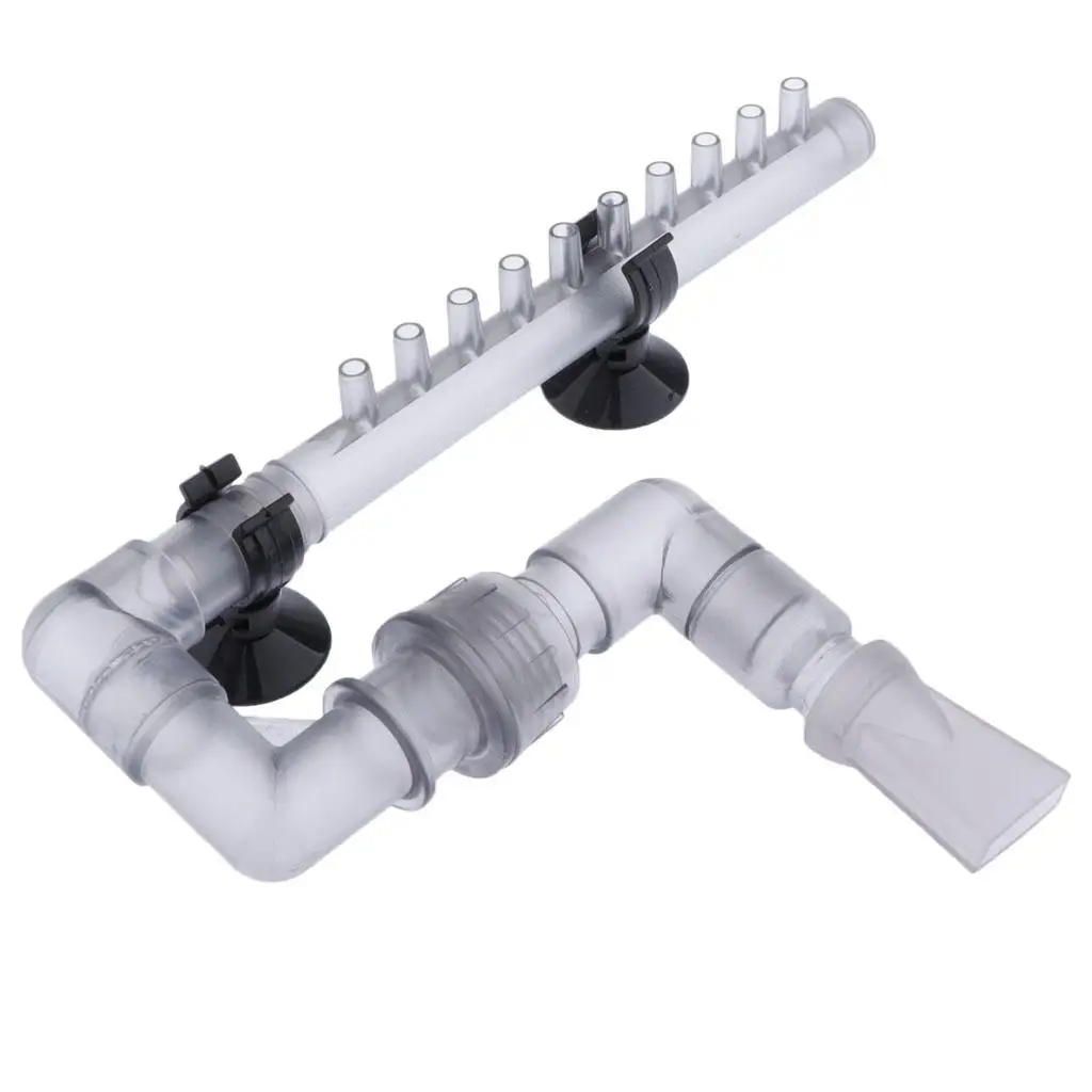 Fish Tank Inflow Outflow Pipe 12 16mm Plastic Outflow Nozzle Aquarium Accessory for Planted Aquascape