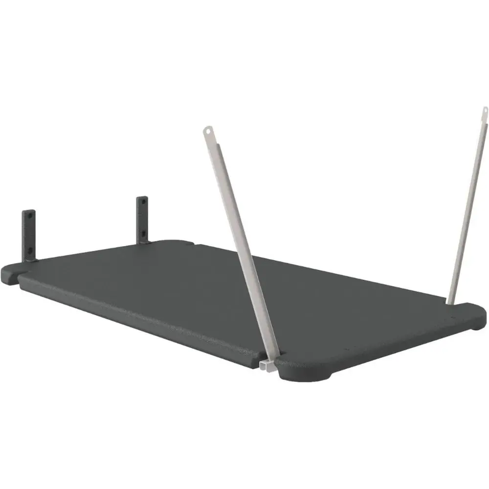 

Комплект для сборки уличного садового сарая с подвесными полками - экономия пространства, 45x24x1.5, черный, производство США