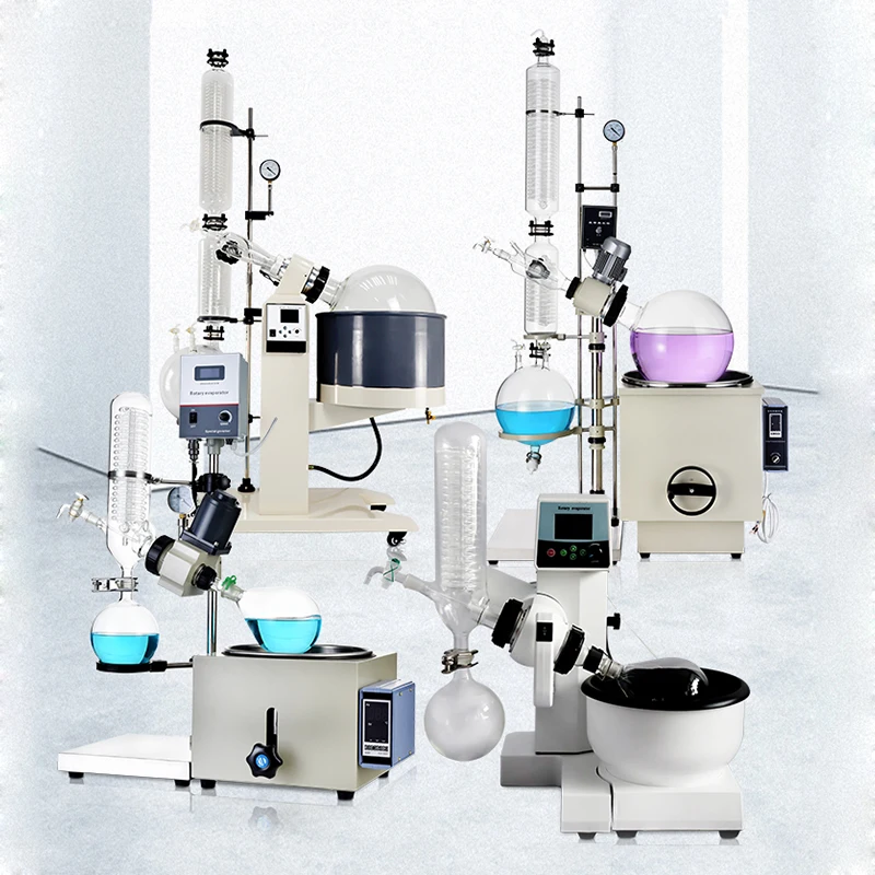 1L / 2L/3L Manual/Electric Lifting 0 - 120 Rpm Professional Rotary Evaporator Set Borosilicate Glass 220V 1.5KW