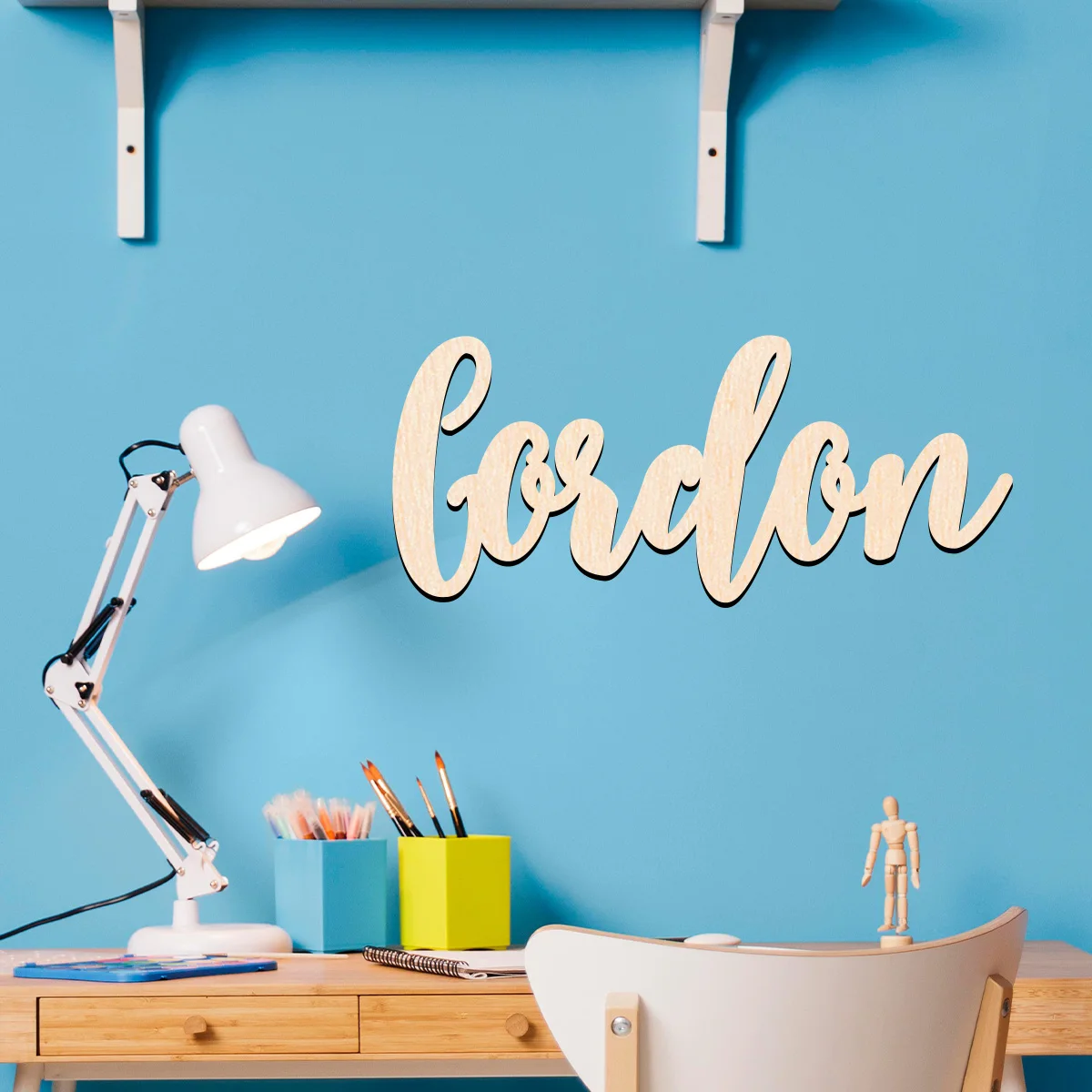 1 pc darren example Customized Text Wooden Sign Traditional Style Tabletop Decorative Plaque for Bedroom