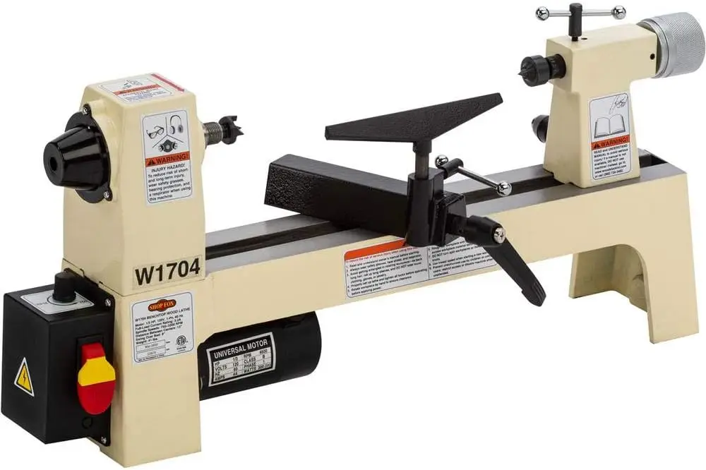 SHOP FOX W1704 1/3-Horsepower Benchtop Lathe