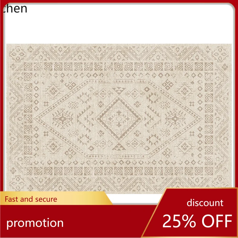 

ZML Carpet Living Room Retro Home Carpet Large Area Wash-Free High-End Floor Mat