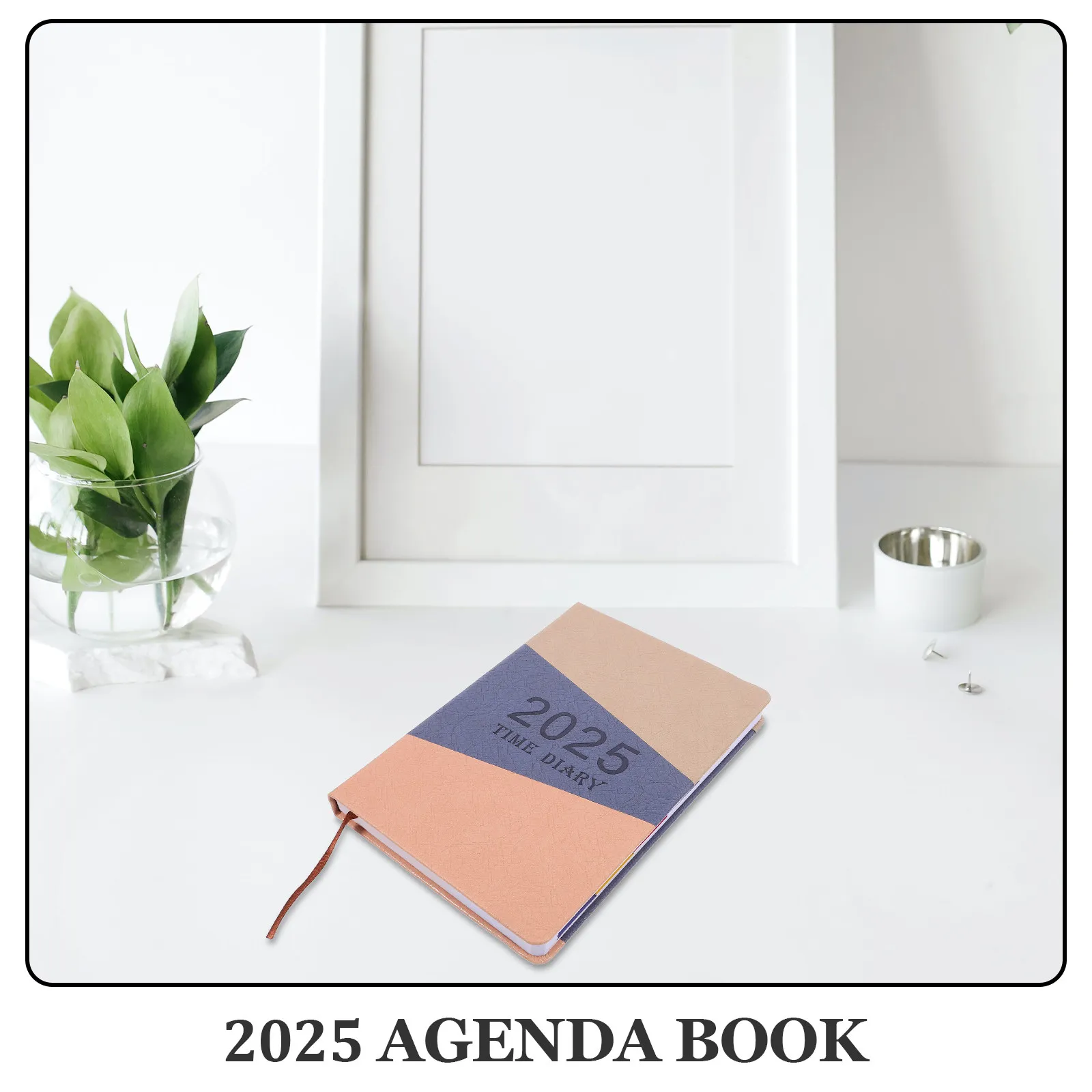 A5 2025 Daily Planner Organizer Portable Notepad Smooth Texture Wear Resistant Paper for Academic Business Household Scheduling