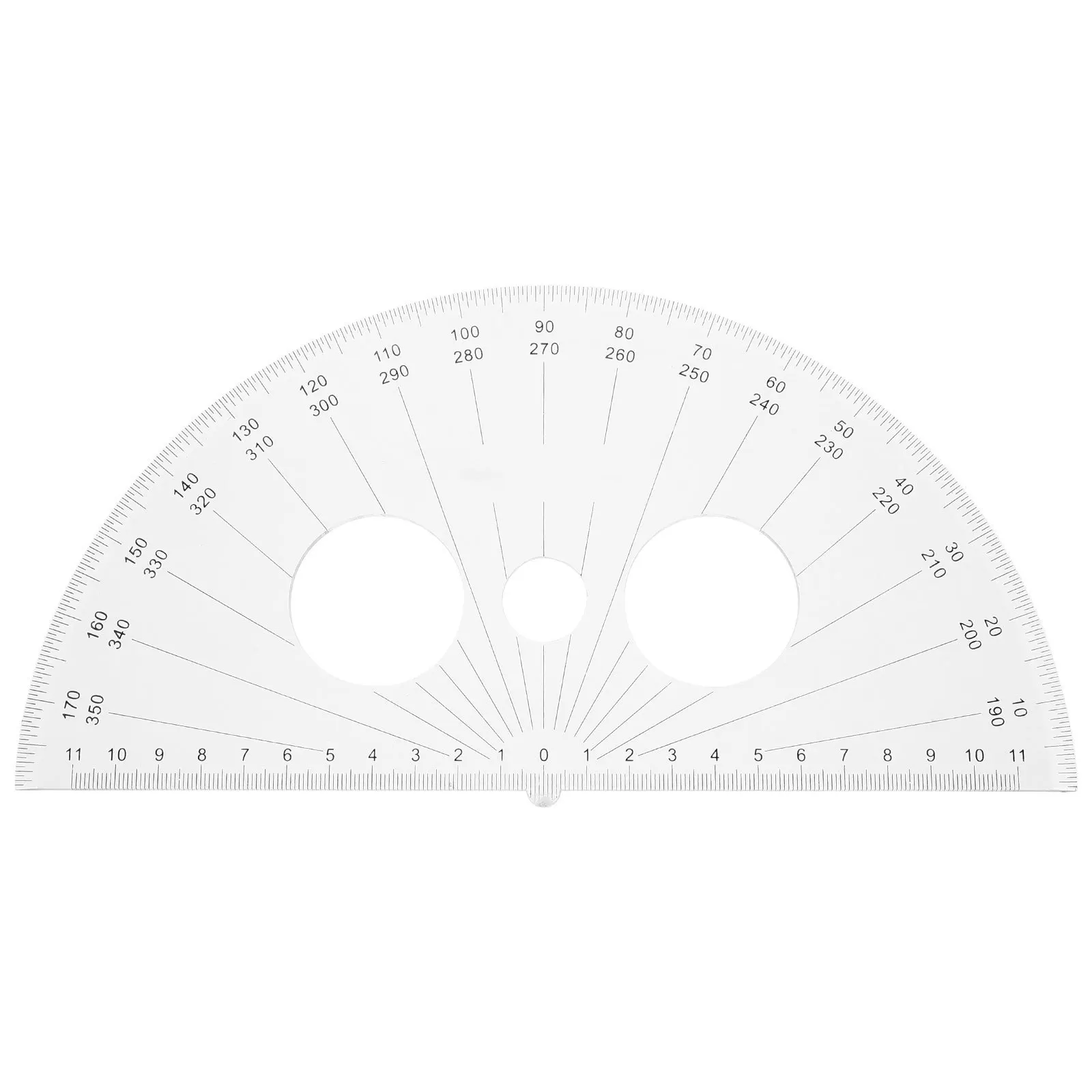 Plastic Protractor Small 180 Degrees Half Circle Geometry Angle Measuring Tool for Student School Office Protractor