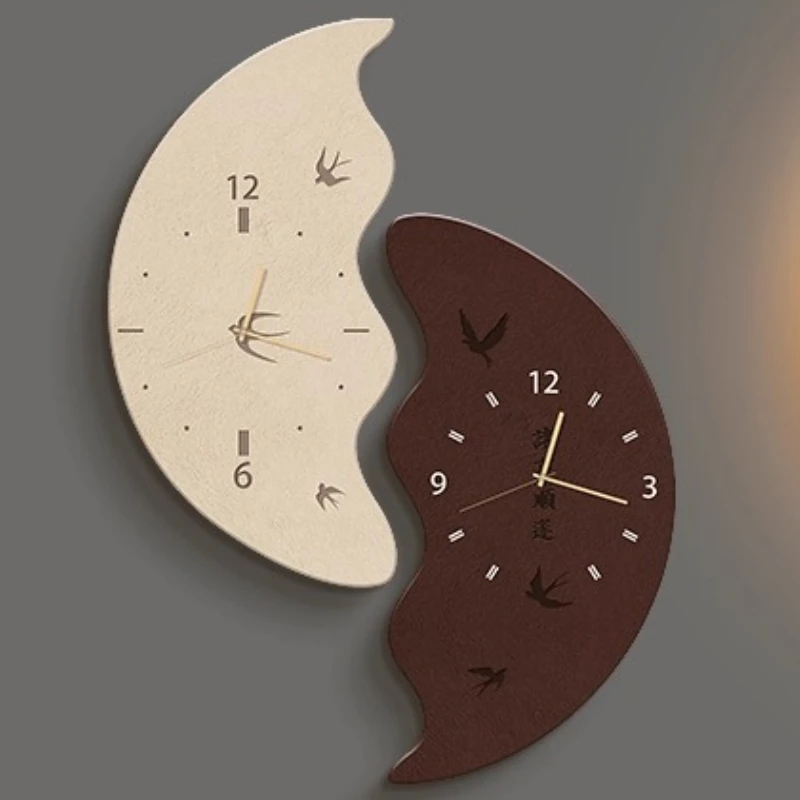 

Luxury Double Sided Corner Wall Clock Living Room Clock Decoration Mural LED Watch Number Silent Quartz Clock Home Decor