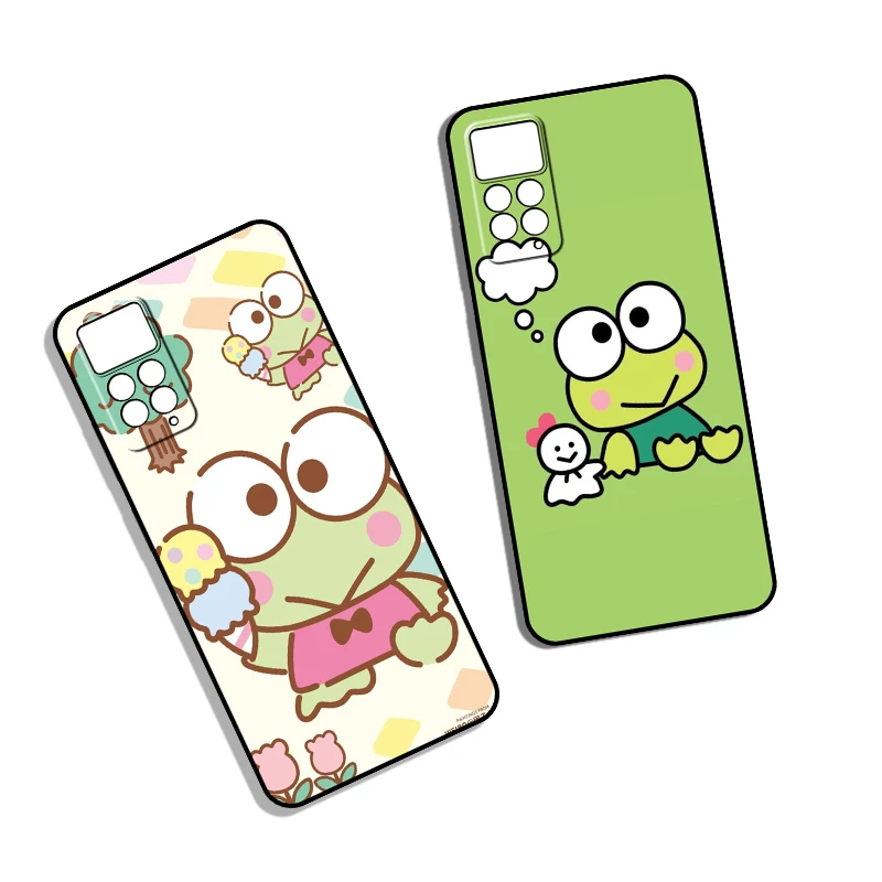 Redmi Note 8T 9 Pro Max 9S 9T 10 10S Kero Kero Keroppi Creative Design Soft Case Phone Case