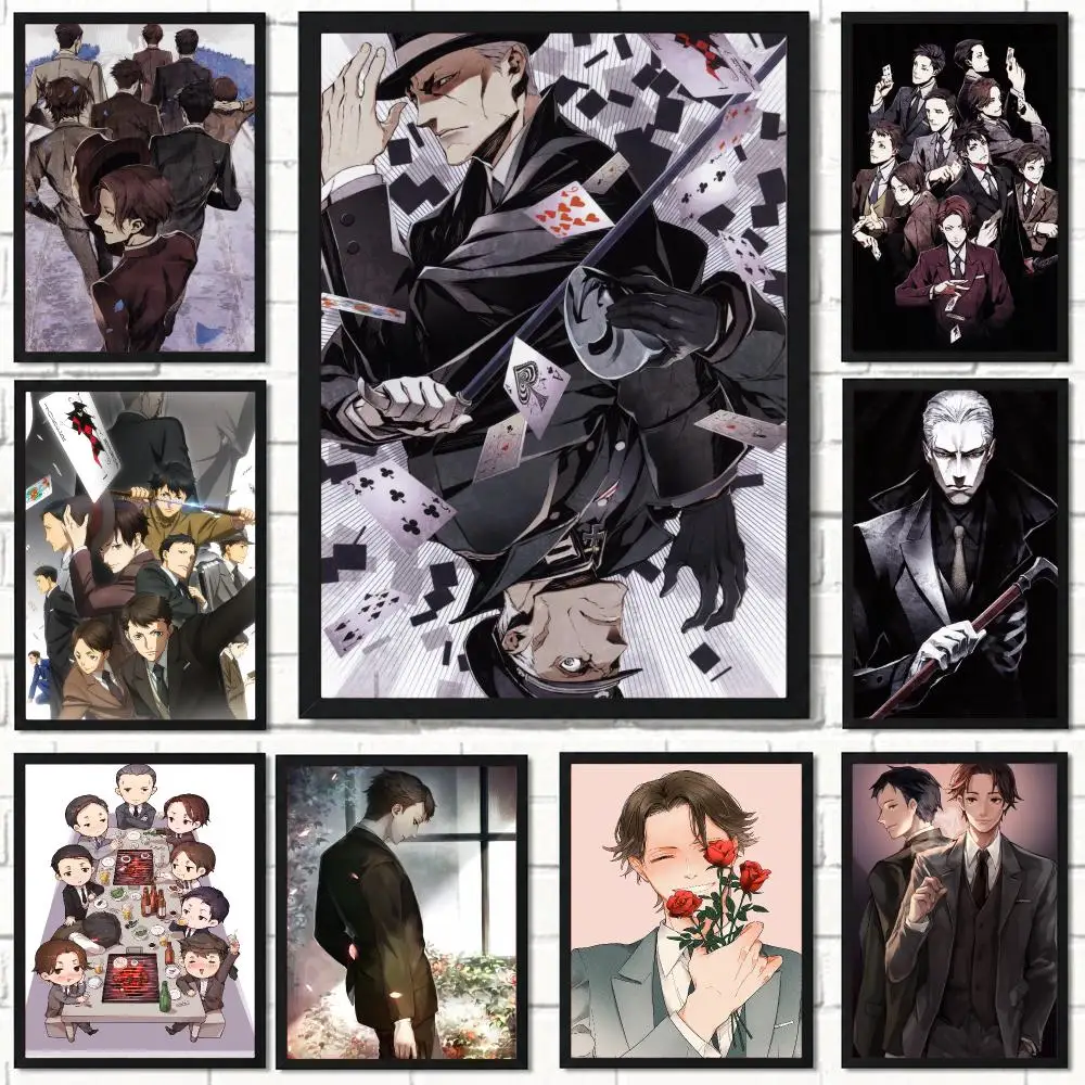 anime J-Joker Game-E Poster Self Adhesive Wall Decor for Modern Home Cafe Office and Bar
