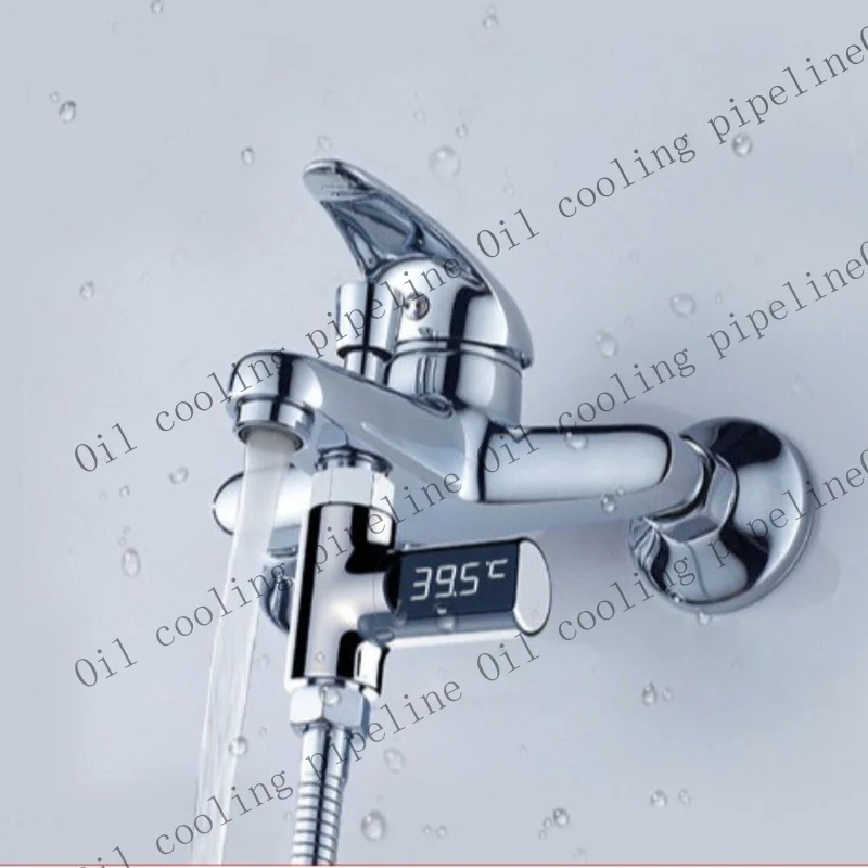 A+ 360 Rotatable LED Shower Thermometer Self Powered Water Flow Temperature Sensor