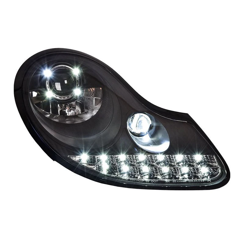 Head Lamps Assembly For Porsche boxster 986 911 996 1997-2004 LED Headlights DRL Turn Signal High Beam Angel Eye Projector Lens
