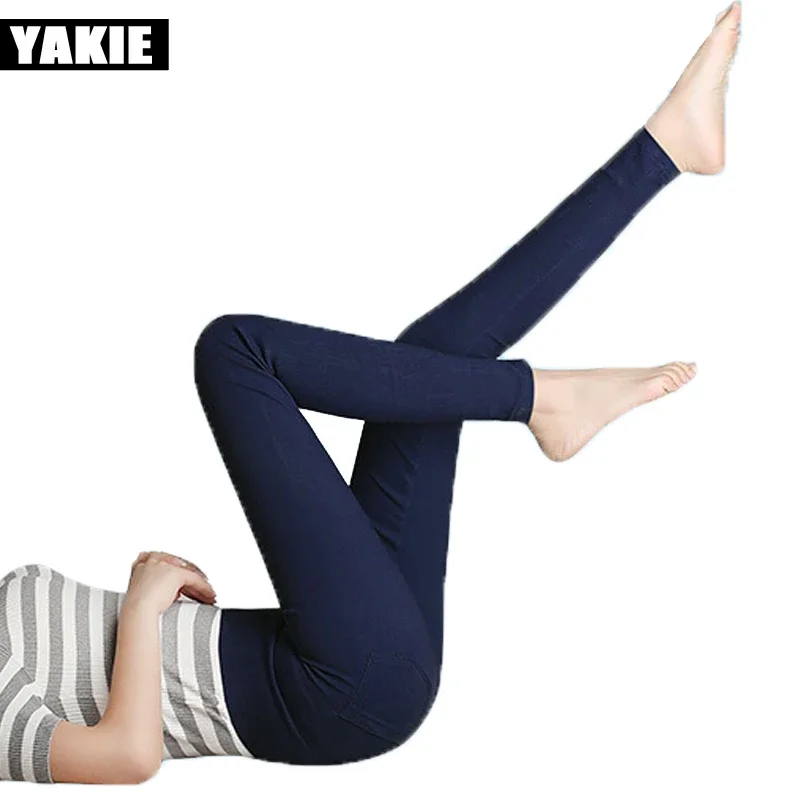 Color caramelo 2022 ropa de primavera y verano ropa de mujer 3XL pantalones de tubo blancos pantalones elásticos de cintura alta de algodón para mujer