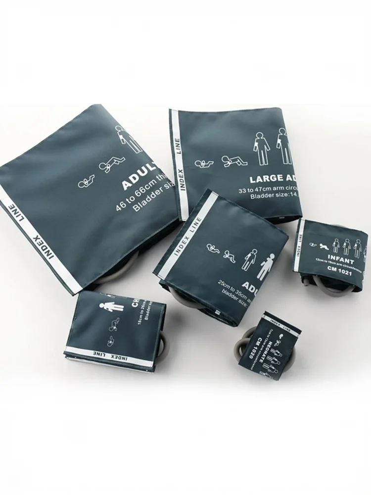 

Новая медицинская манжета для измерения артериального давления для взрослых, манжета для новорожденных и детей, ремень-манжета для сфигмоманометров, манжета для монитора NIBP, двойная трубка