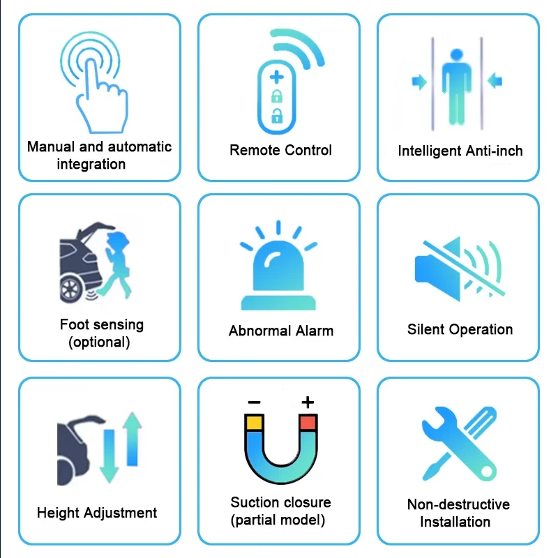 لكيا KX3 Seltos SP2c 2018 ~ 2024 سيارة كهربائية الباب الخلفي نظام الرفع عدة السيارات الذيل بوابة فتاحة التلقائي رفع الباب الخلفي #2