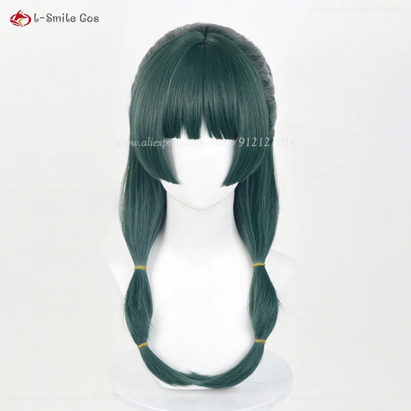 Anime Maomao Cosplay Wig 50cm Long Dark Green Mao Mao Wigs Heat Resistant Synthetic Hair Maomao Cosplay Accessory Set