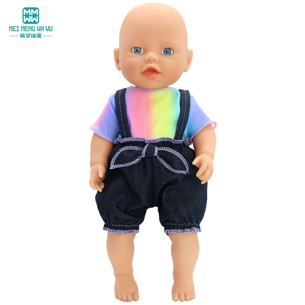 NEW Doll clothes Fashion T-Shirt jumpsuit dress for 12inch 30-40cm BABY ALIVE Nenuco Nancy Doll accessories