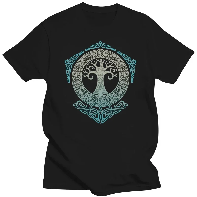 2022 Summer Brand T-Shirt Odin Aesir Nordic Mythology Men's Tshirt Yggdrasil T Shirt World Tree Men Tops Fashion Pattern Tee