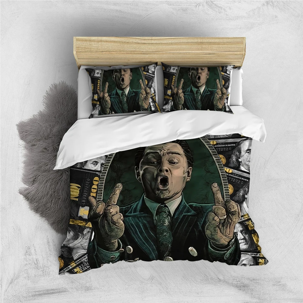 

Комплект постельного белья W-Wolf of W-Wall S-StreetSS: пододеяльник, 3 предмета, мягкий хлопок, для дома, студенческого общежития, подарок